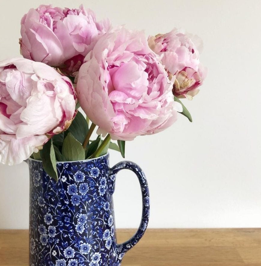 Burleigh Blue Calico Tankard Jug Small 284ml