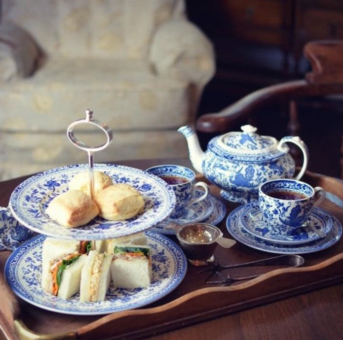 Burleigh Blue Regal Peacock Teapot 500ml