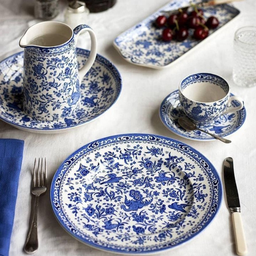 Burleigh Blue Regal Peacock Rectangular Tray 28cm