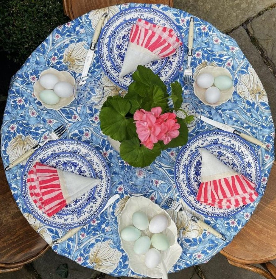 Burleigh Blue Regal Peacock Plate 25cm