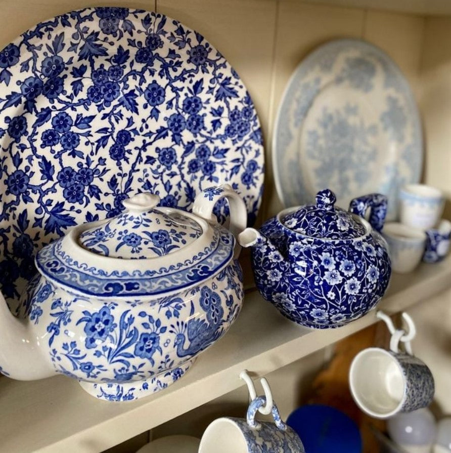 Burleigh Blue Regal Peacock Teapot 500ml Gift Box