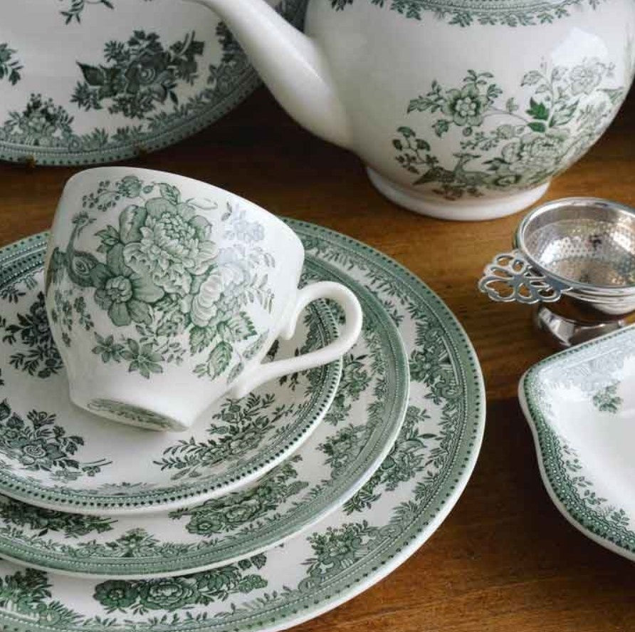 Burleigh Green Asiatic Pheasants Tea Saucer
