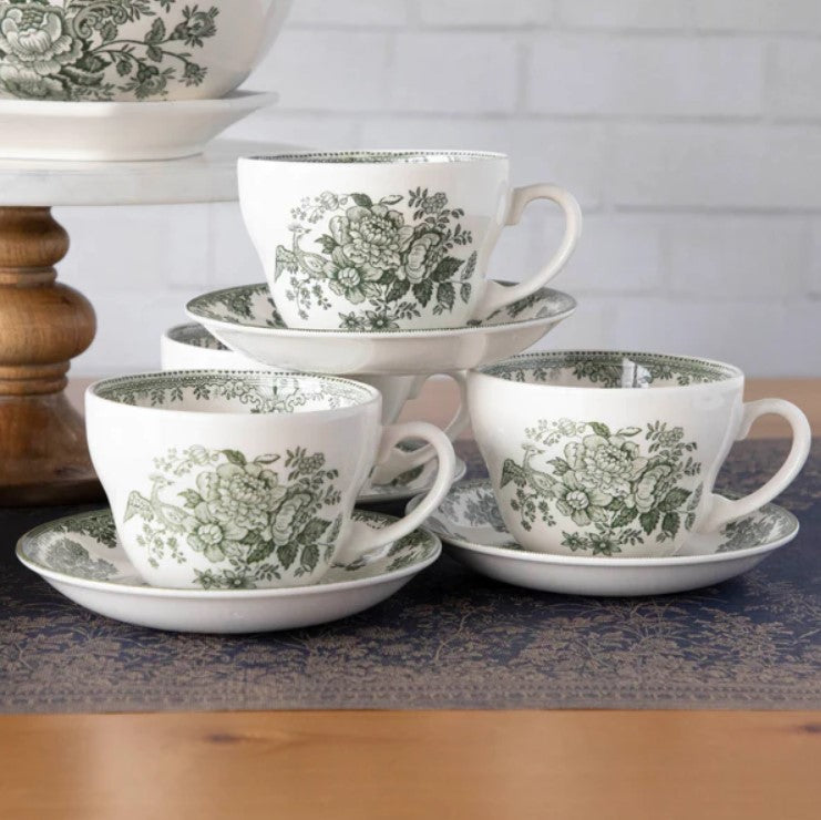 Burleigh Green Asiatic Pheasants Breakfast Saucer