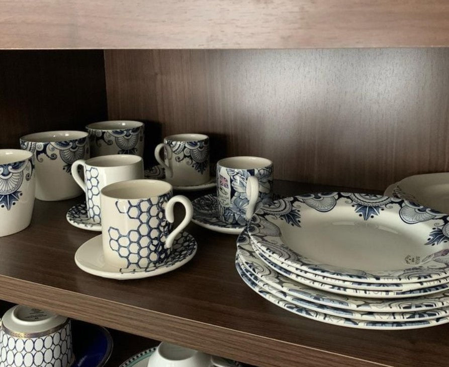 Burleigh Ink Blue Palisade Plate 21.5cm