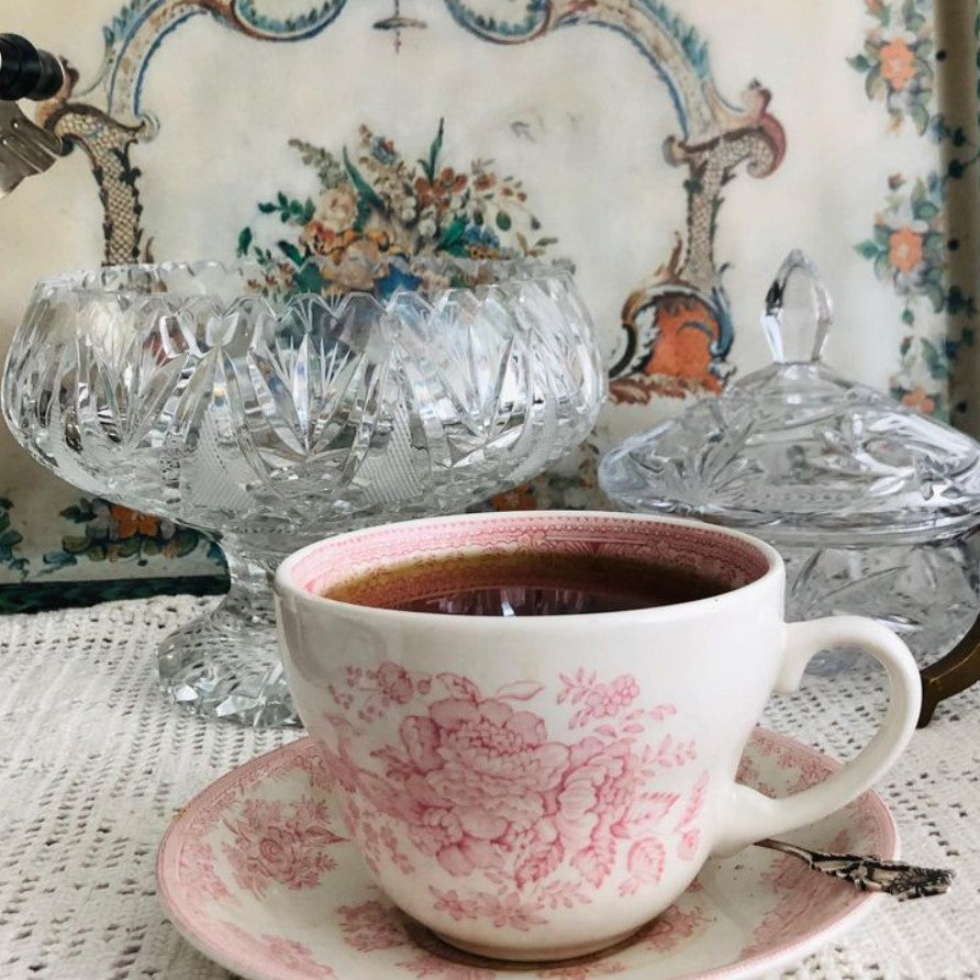 Burleigh Pink Asiatic Pheasants Breakfast Saucer