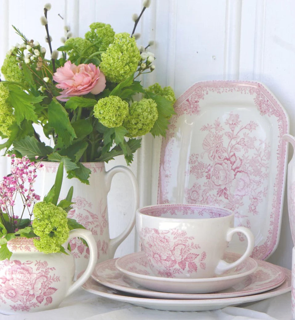 Burleigh Pink Asiatic Pheasants Breakfast Saucer