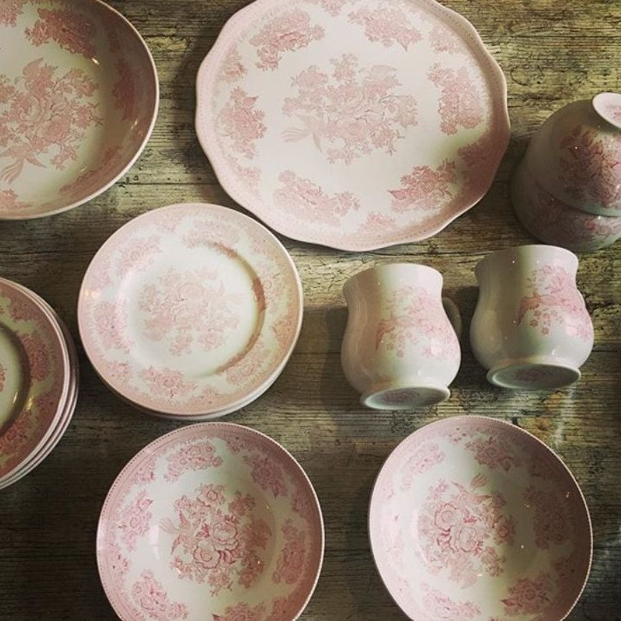 Burleigh Pink Asiatic Pheasants Cereal Bowl 16cm