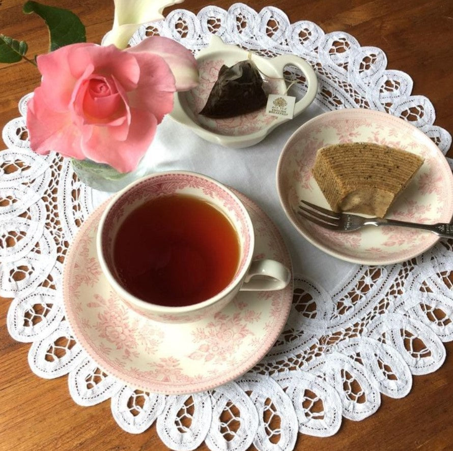 Burleigh Pink Asiatic Pheasants Mini Teapot Tray