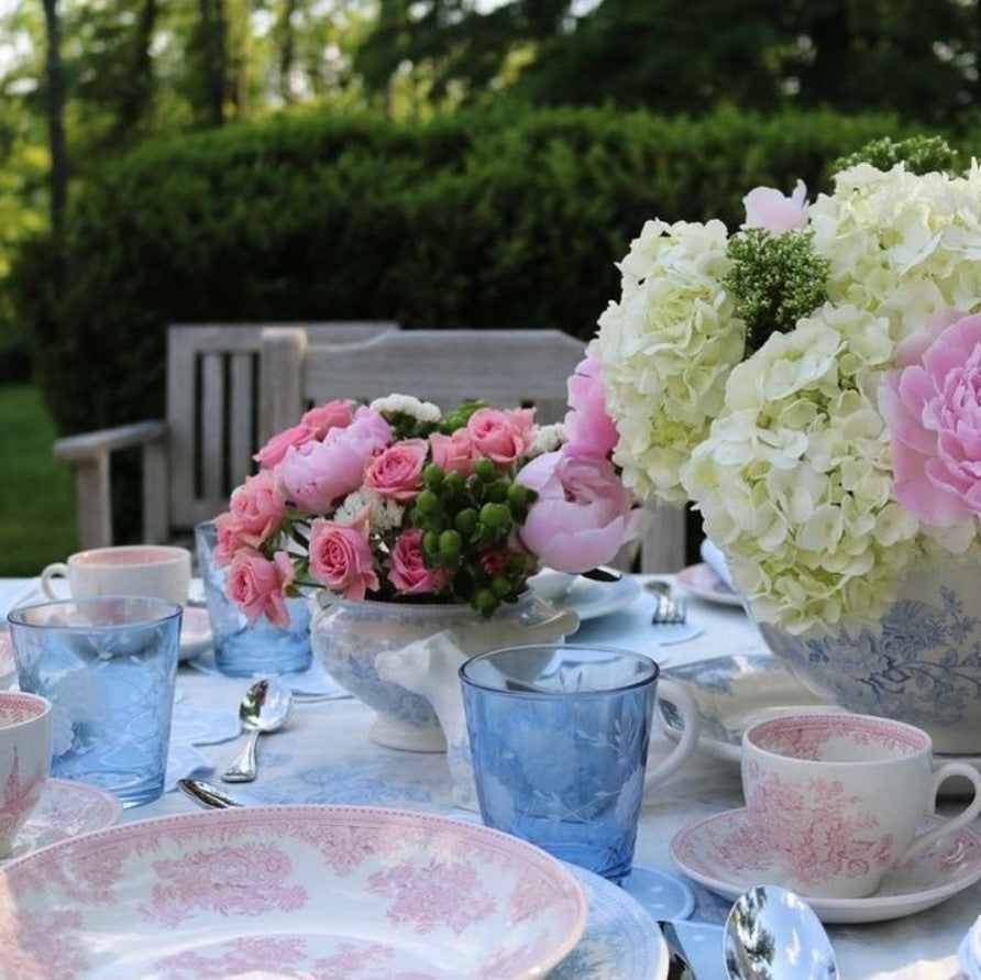 Burleigh Pink Asiatic Pheasants Tea Saucer