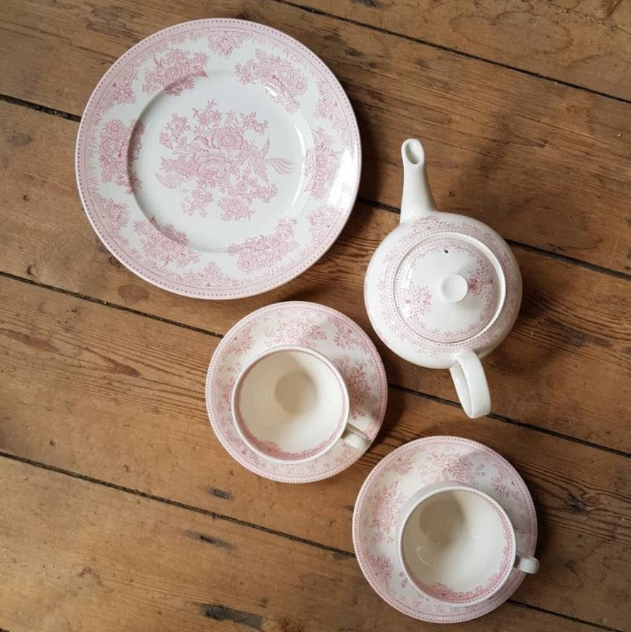 Burleigh Pink Asiatic Pheasants Teapot Small 400ml