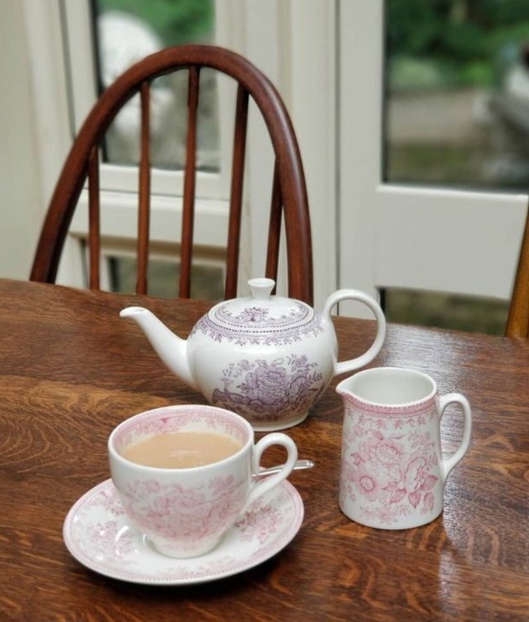 Burleigh Pink Asiatic Pheasants Tankard Jug Mini 160ml