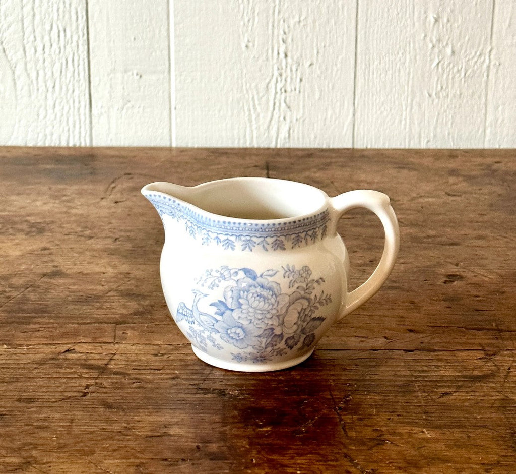 Burleigh Blue Asiatic Pheasants Dutch Jug Small 284ml