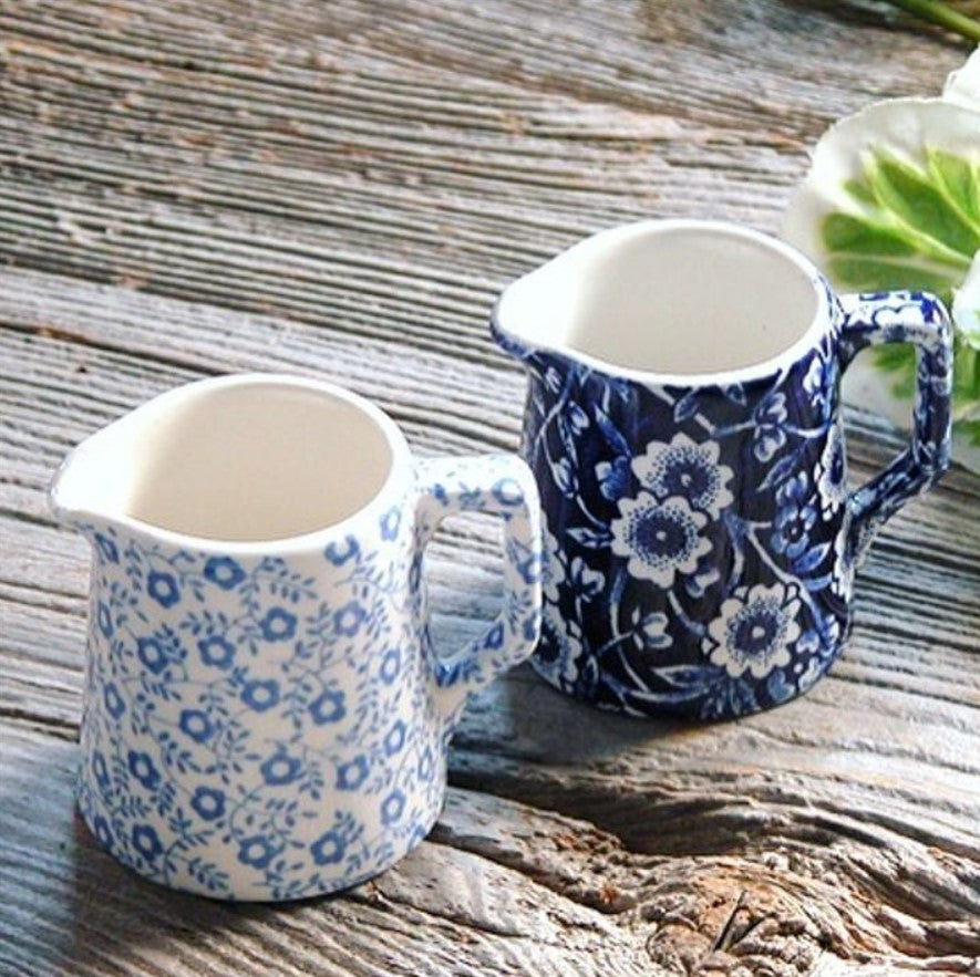 Burleigh Pale Blue Felicity Tankard Jug Mini 160ml/ 0.25 pt