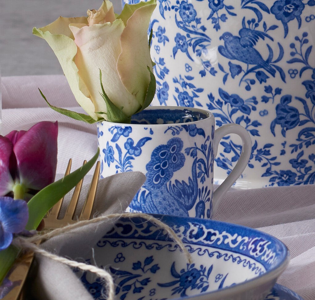 Burleigh Blue Regal Peacock Mug 284ml