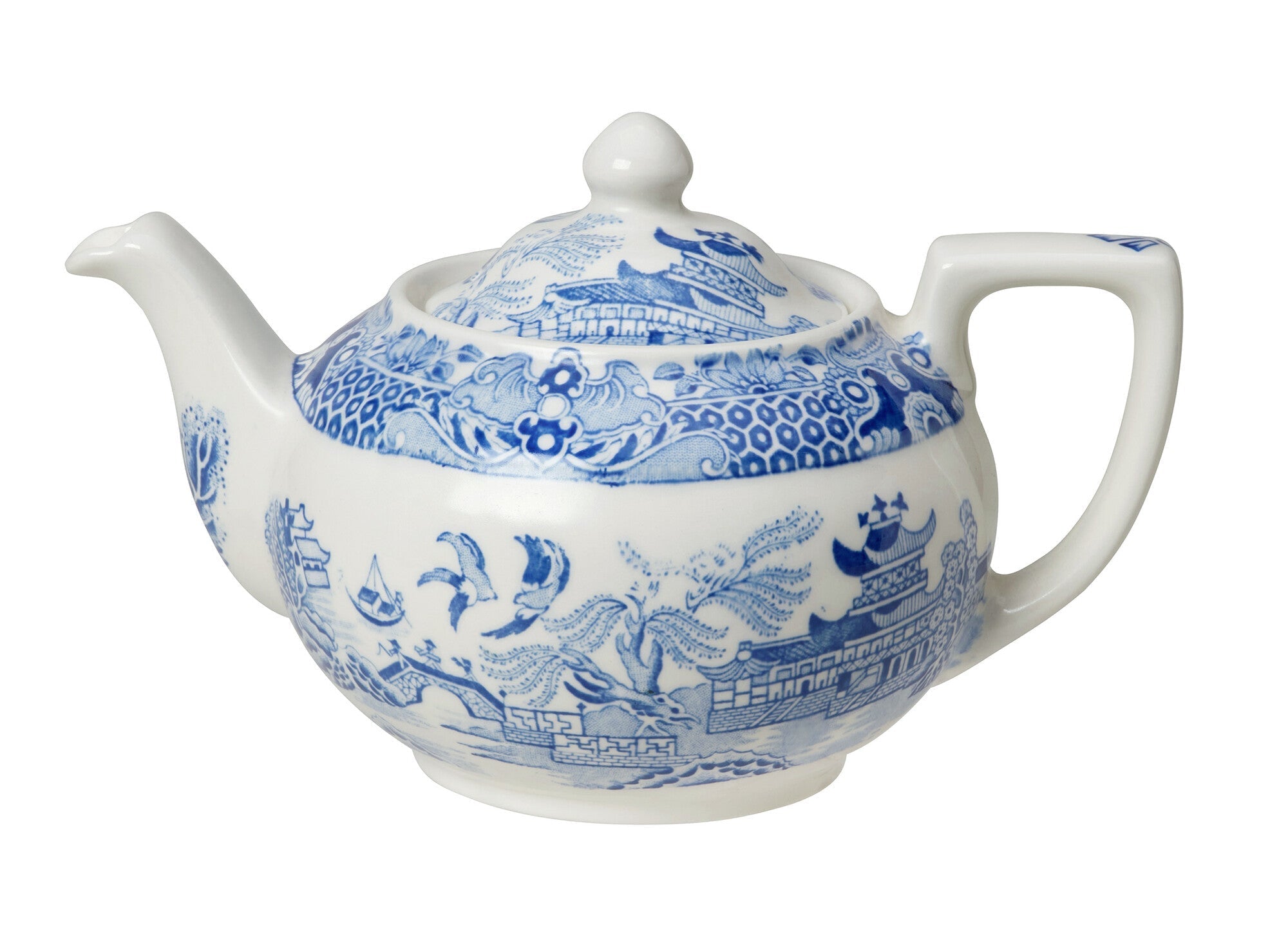 Burleigh Torquay Blue Willow Small Teapot 400ml