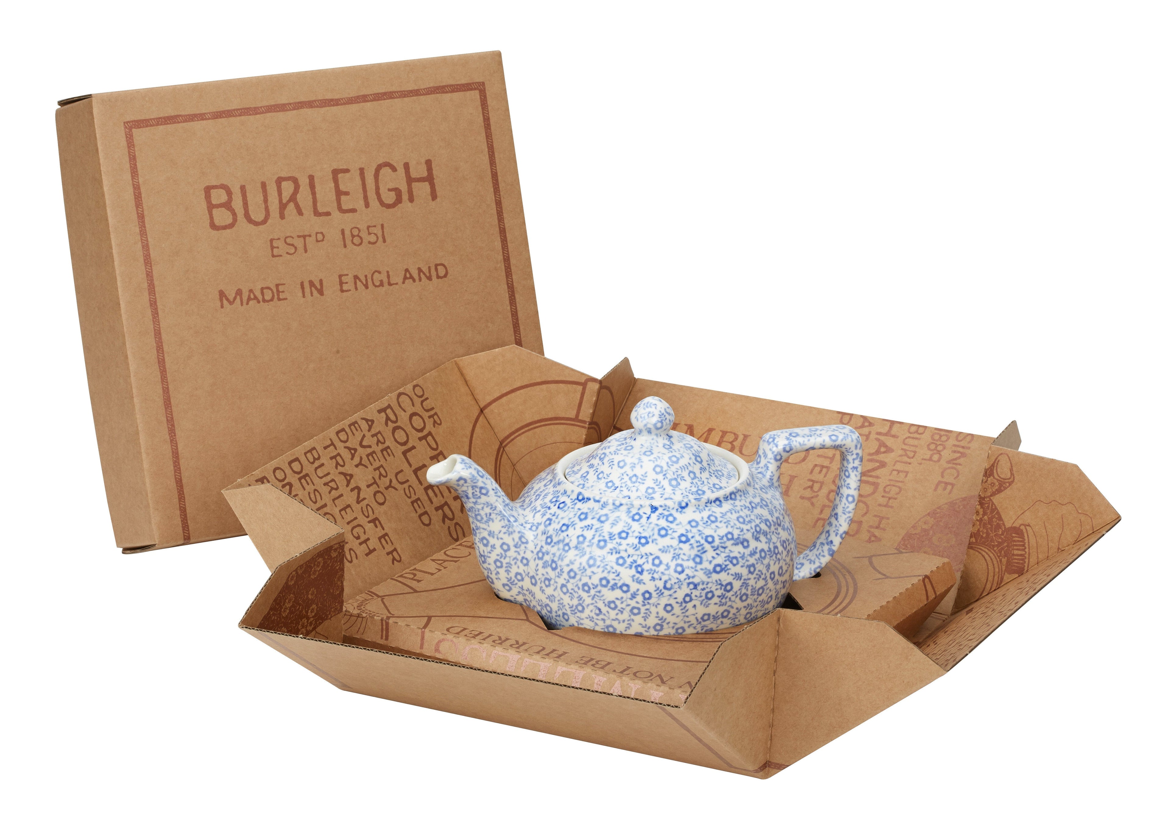 Burleigh Pale Blue Felicity Small Teapot Gift Box