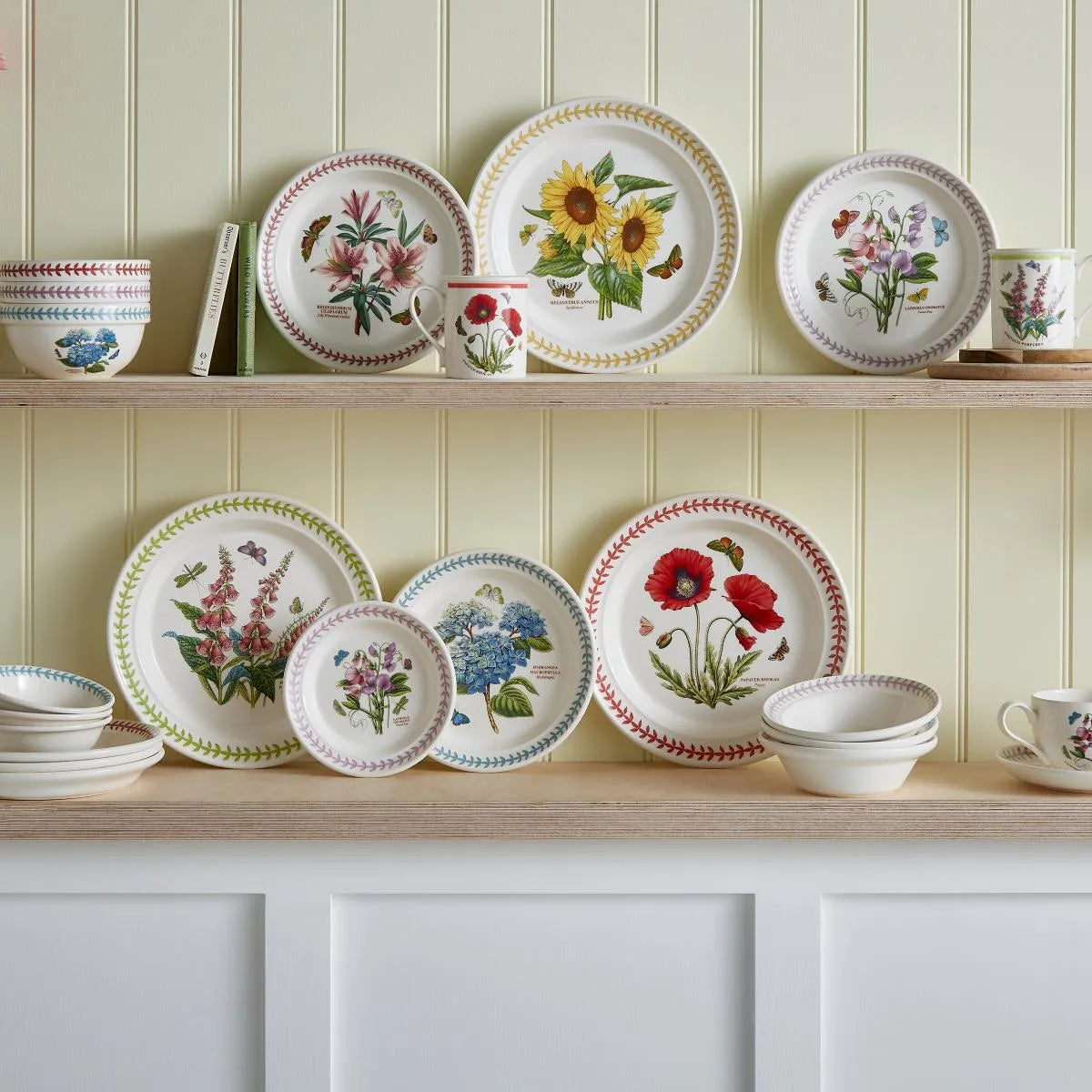 Botanic Garden Meadow Set of 6, 5.5" Stacking Bowls, Assorte