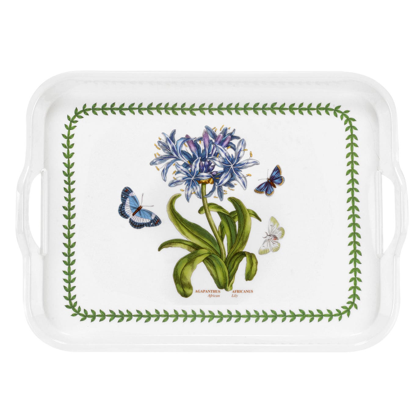 Botanic Garden B Handled Serving Tray - African Lily 52cm x 38cm Multiples of 6
