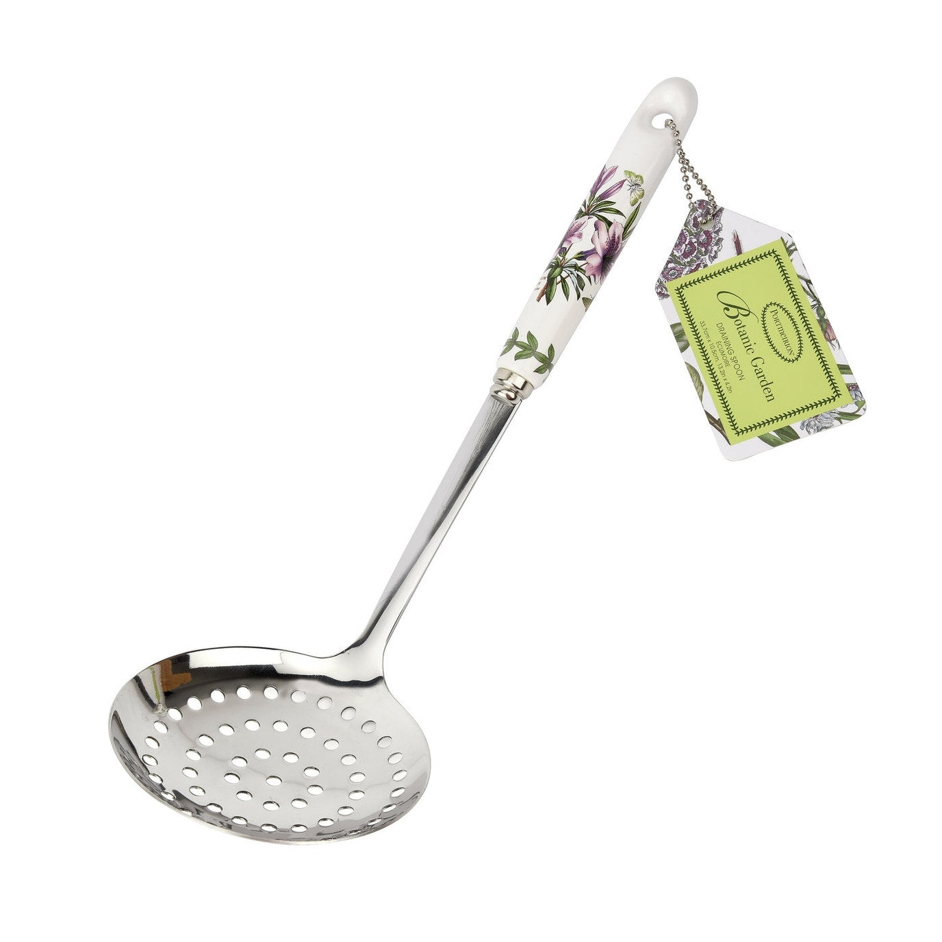 Botanic Garden Draining Spoon (Azalea) 33.7 x 10.5cm Single