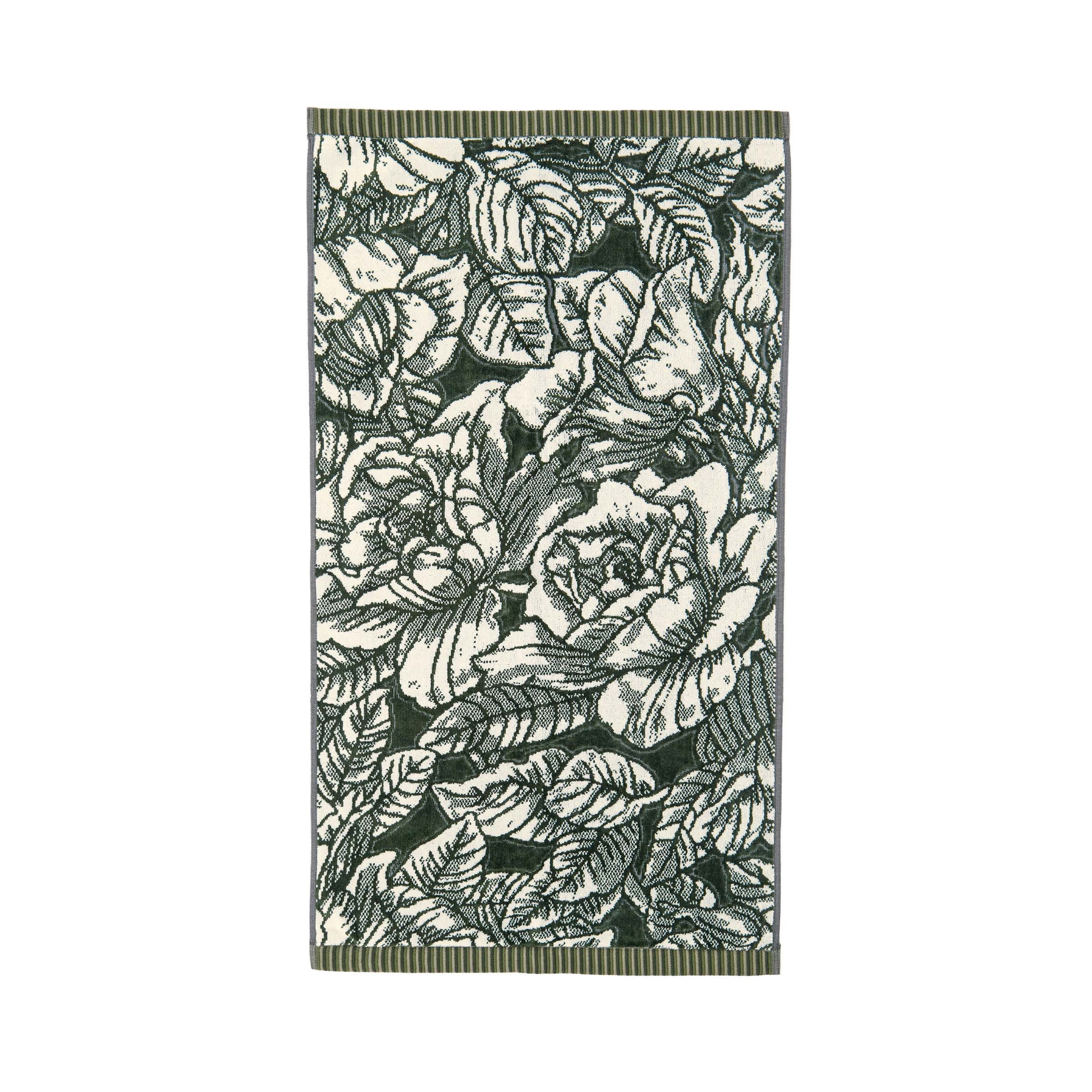 Burleigh x Bedeck of Belfast Hibiscus Towels in Green