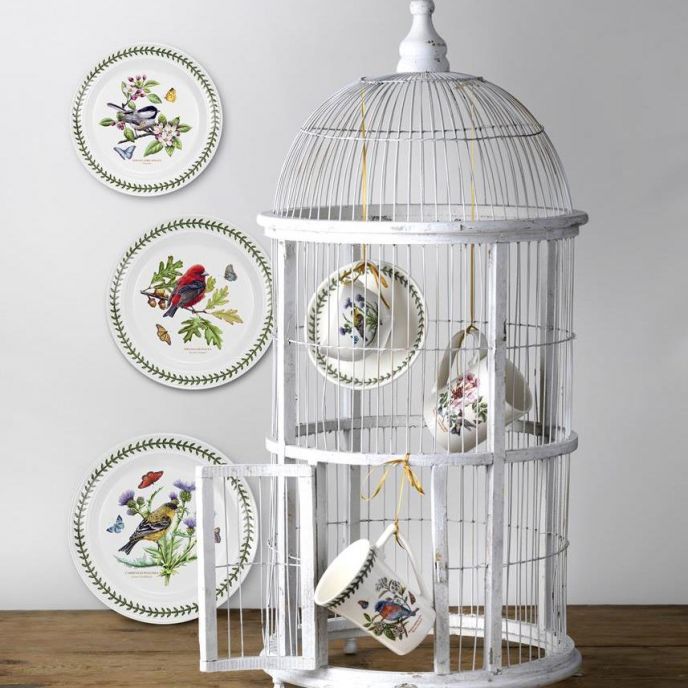 Portmeirion Botanic Garden Birds Fruit Salad Bowl Ruby Hummingbird