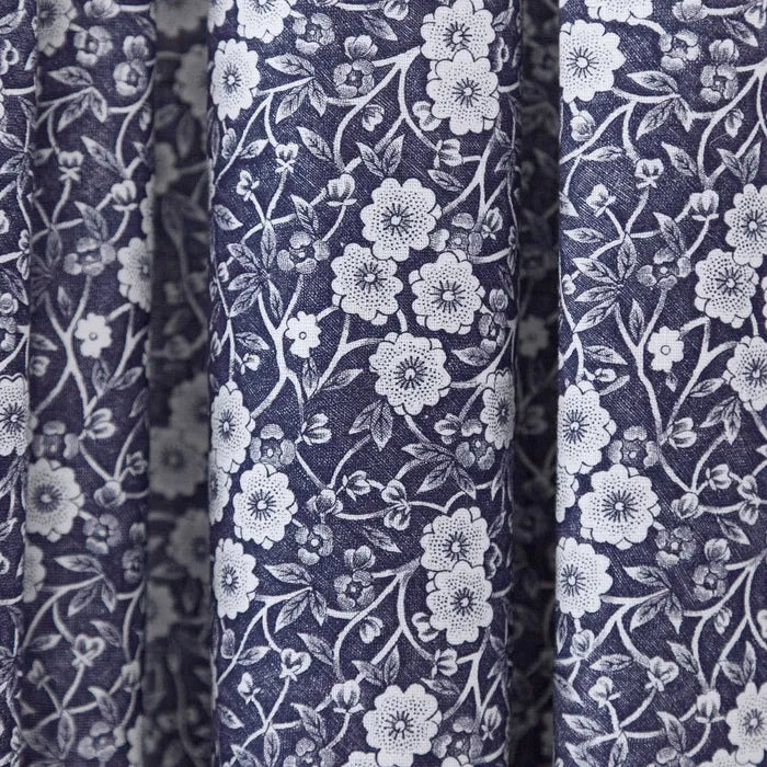 Burleigh x Bedeck of Belfast Calico Lined Curtains in Blue