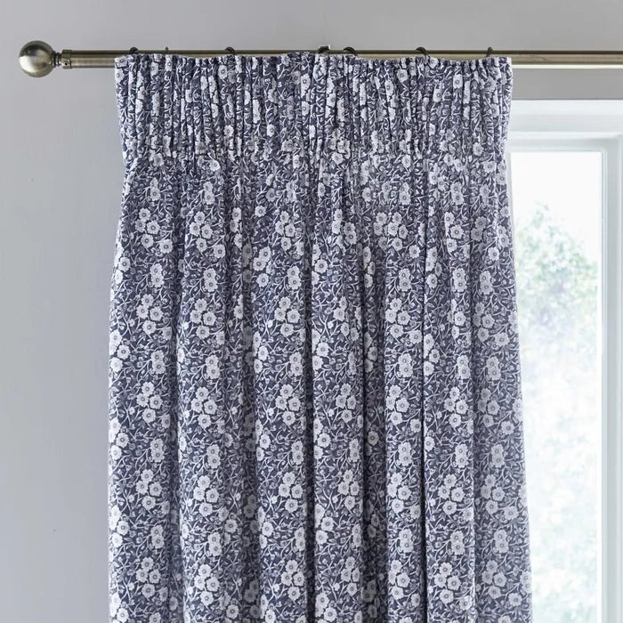 Burleigh x Bedeck of Belfast Calico Lined Curtains in Blue