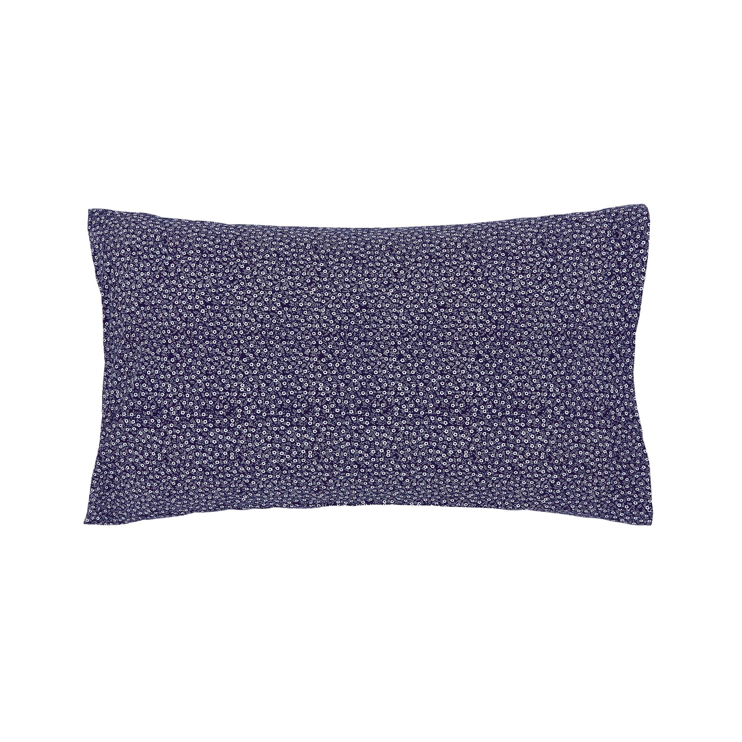 Calico Pillow Case Standard Pairs Blue