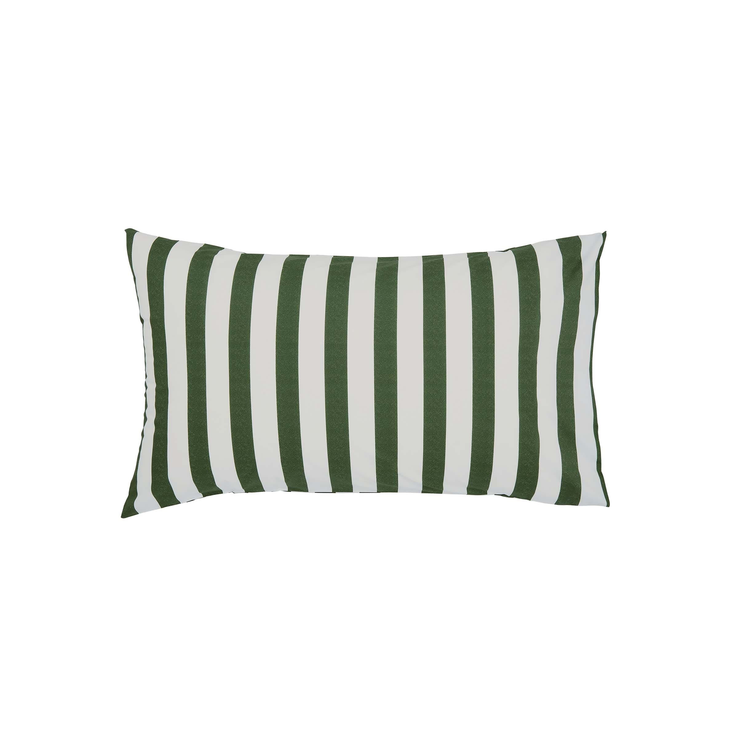 Burleigh x Bedeck of Belfast Hibiscus Pair of Standard Pillowcases, Green