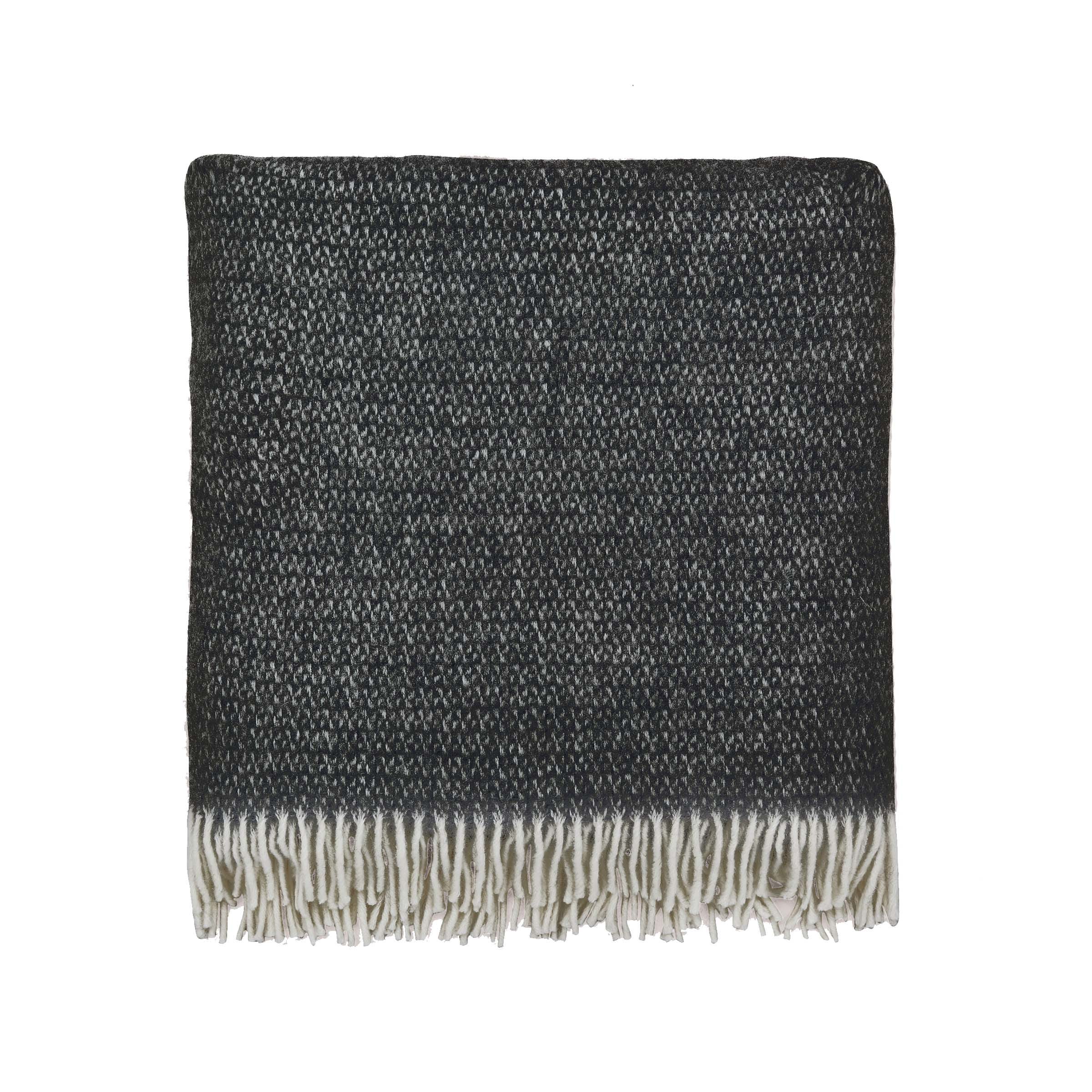 Burleigh Throw 130X170 (Cm) Charcoal / White