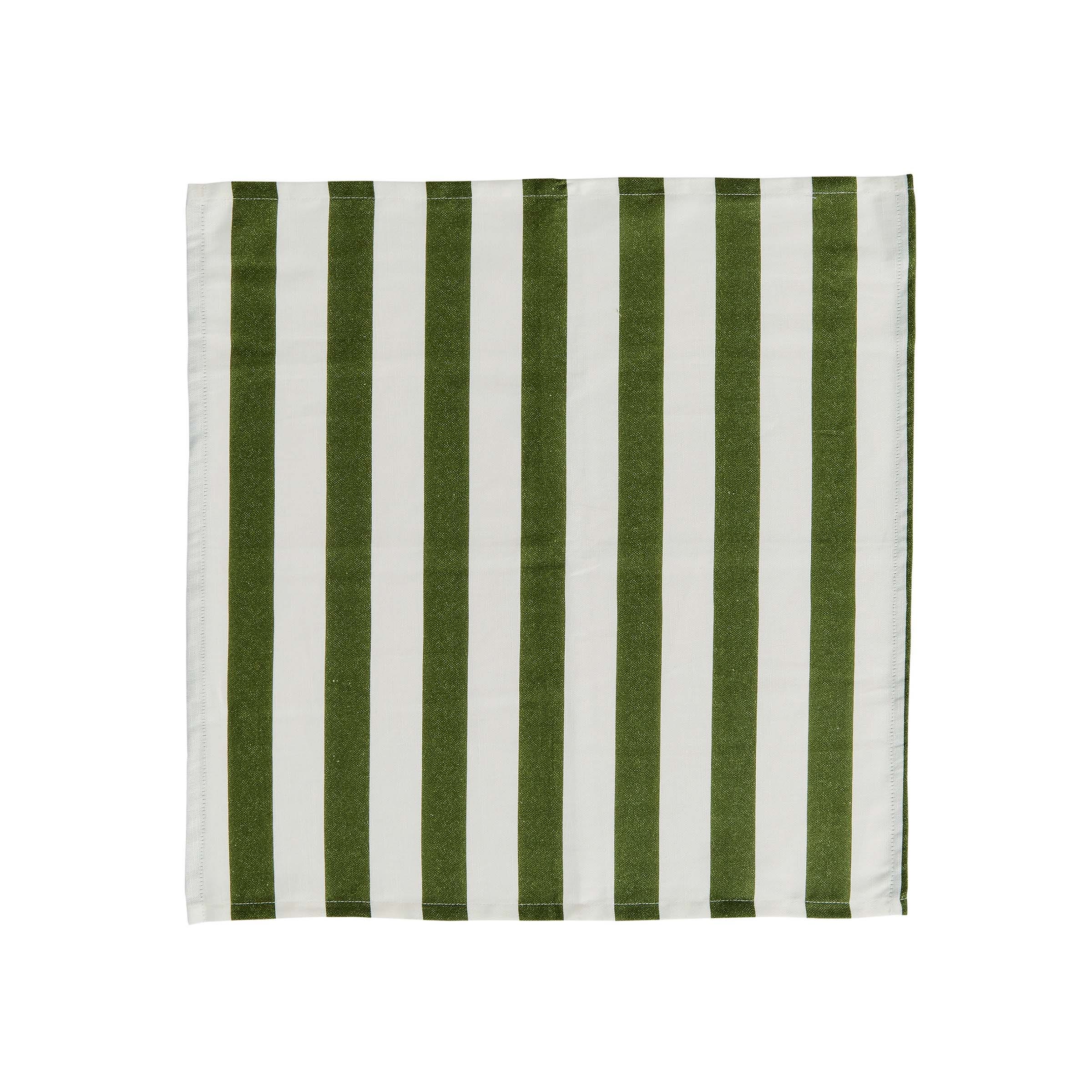 Burleigh x Bedeck of Belfast  Hibiscus Napkin Green Pk 4