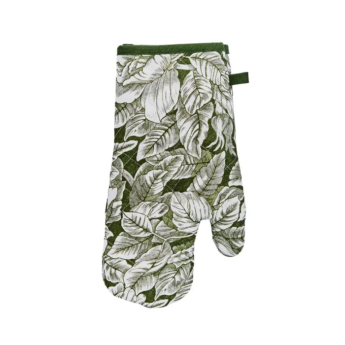 Burleigh x Bedeck of Belfast Hibiscus Single Oven Glove, Green