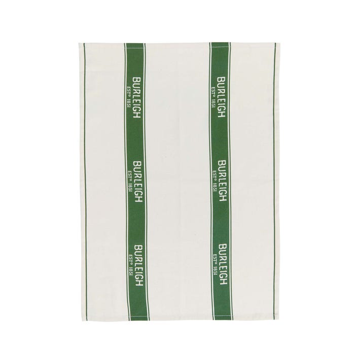 Burleigh x Bedeck of Belfast Hibiscus Tea Towel, Green (Pack of 2)