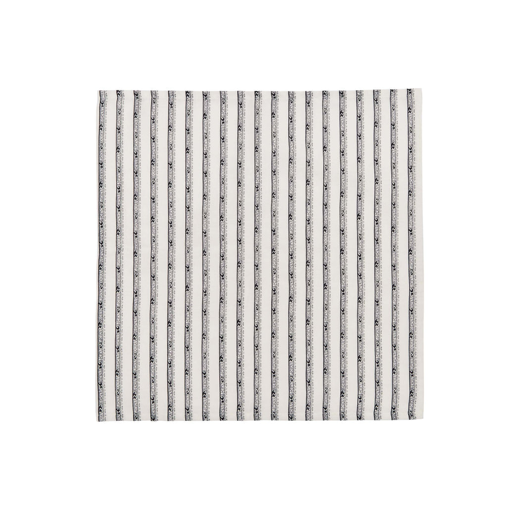 Burleigh x Bedeck of Belfast Regal Peacock Napkins, Charcoal/White - Set of 4