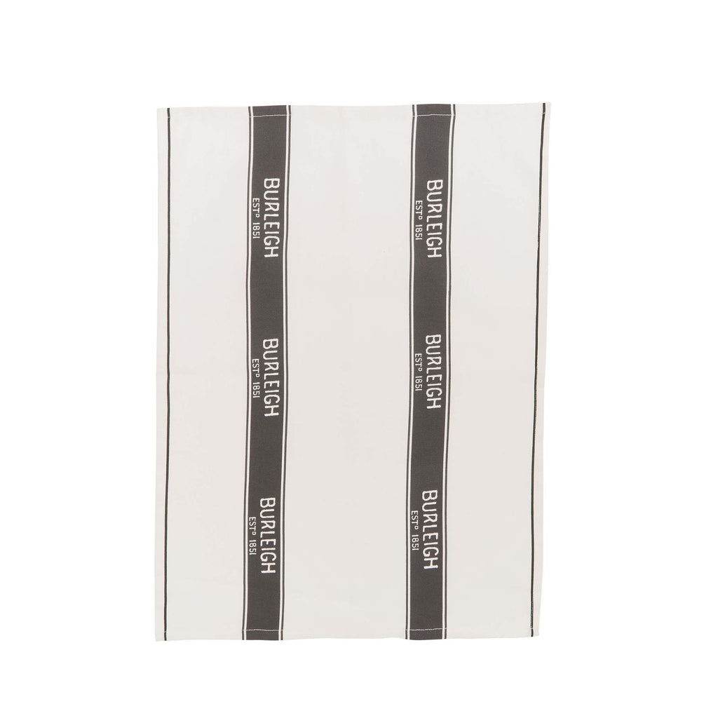 Burleigh x Bedeck of Belfast Regal Peacock Tea Towel, Charcoal/White (Pack of 2)