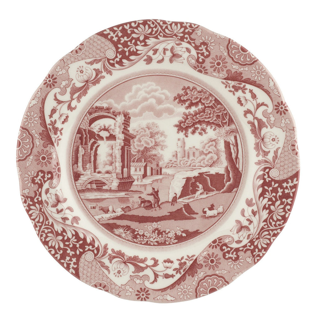 Spode Cranberry Italian Plate Dinner Plate 10.5 Inch