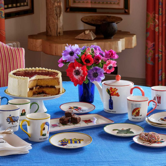 Kit Kemp Doodles Sandwich Platter