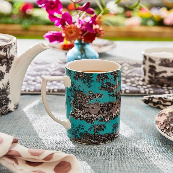 Zoological Gardens Mug, Turquoise