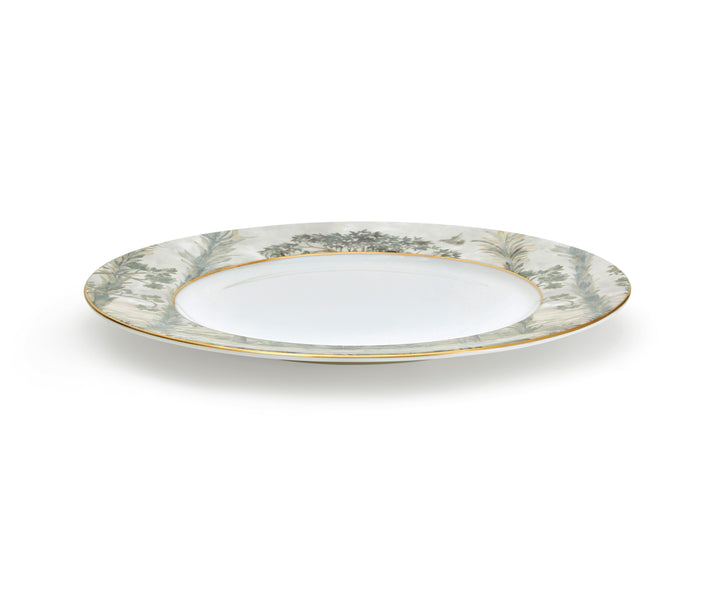 Kit kemp Gold 11" Rim Rnd Plate Tall Trees