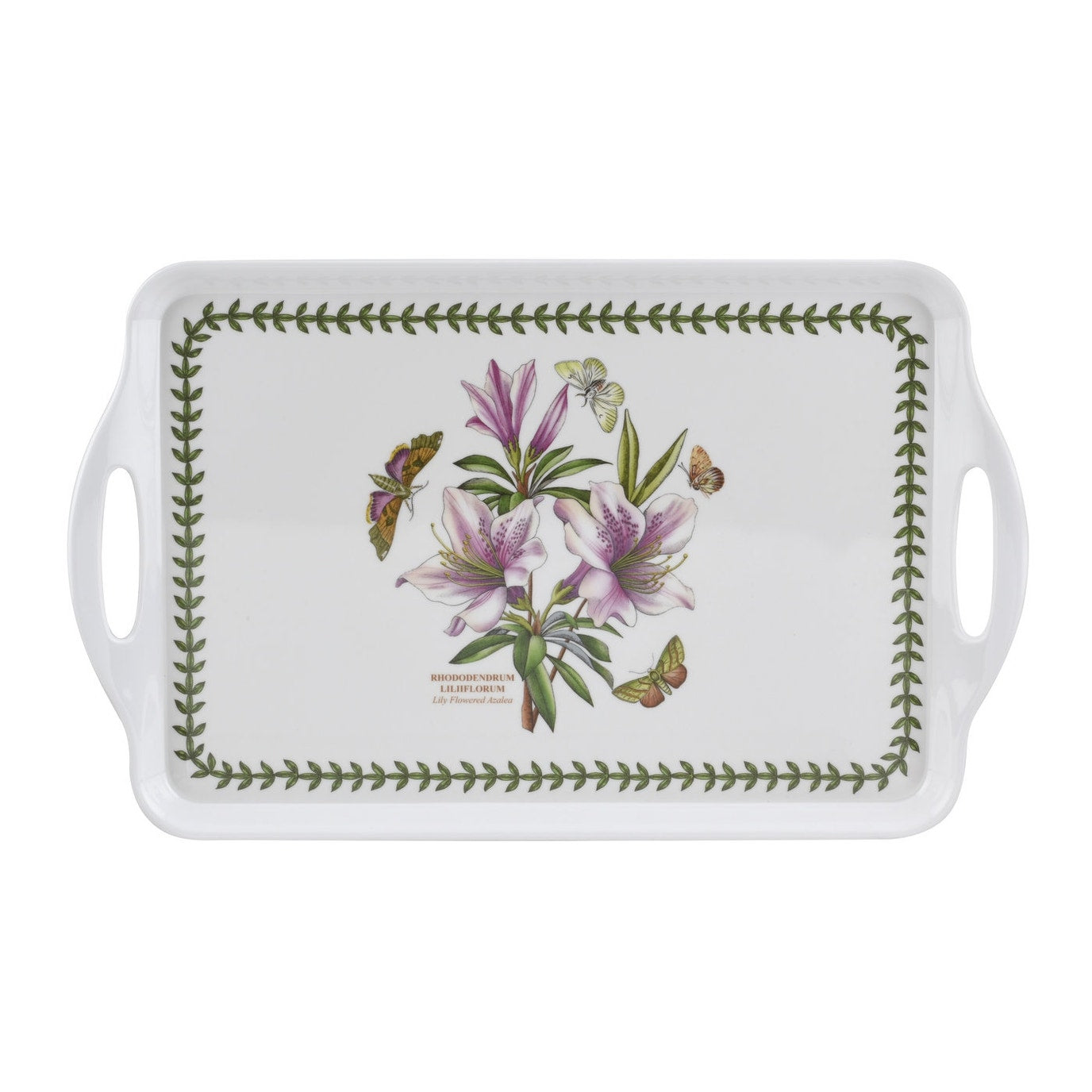 Botanic Garden Handled Tray - Azalea 38.5 x 23.4cm Muliples of 6