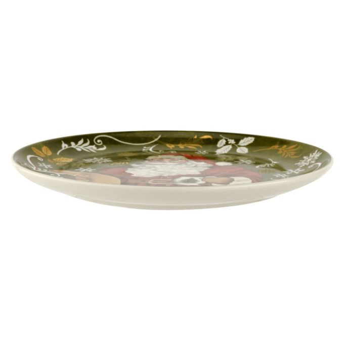 Christmas Tree Santa Plate & Milk Bottle Set