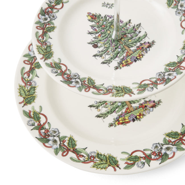 Christmas Tree Wreath Cake Stand